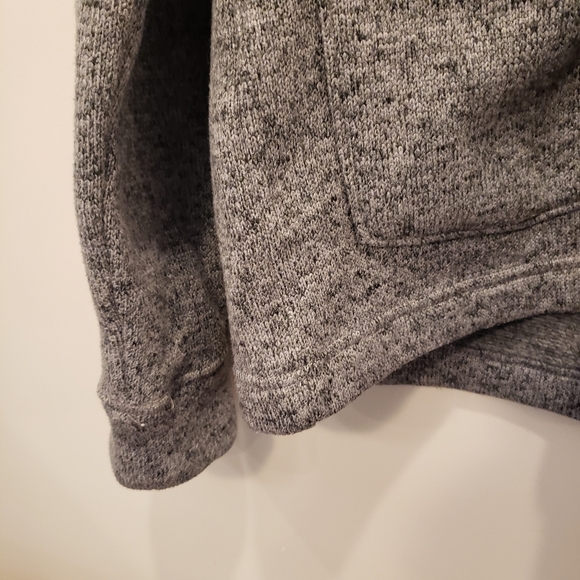 Levi's Shawl Collar Chunky Knit Cardigan Sweater Gray Fisherman Men's Medium - Picture 5 of 9